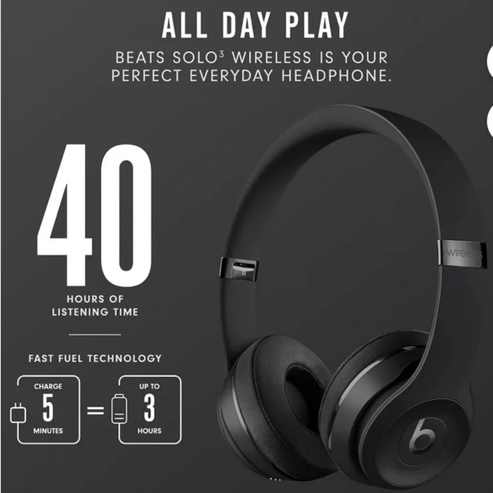 Beats by Dre Solo3 Wireless Headphones - Black